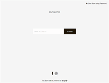Tablet Screenshot of boutiquetag.com
